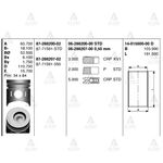 MITSUBIS SEGMAN CANTER 304 / 444 / H-350 / 4D31 / 3.3 / 050 06-288207-00