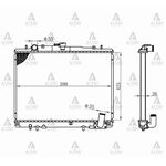 MITSUBISHI L200 SU RADYATÖRÜ 99-05 4x4 26mm (Brazing) MAHER-MHR-10590