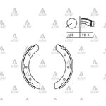 MITSUBIS FREN BALATA CANTER 304 / 515 PABUÇ ÖN MB162367