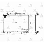 MITSUBIS RADYATÖR SU L-200  99-05 4x2 26mm M-T BRAZING MR127853
