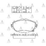 TOYOTA COROLLA  AURIS ÖN FREN BALATASI 13/- BENZİNLİ-DİZEL (EKSTRA KARBONLU) MAHER-MHR-00015