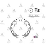 FREN BALATASI ARKA PABUc-( TOYOTA: HILUX LN55 LN56 LN85 8497  2WD