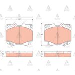 TOYOTA HILUX ÖN FREN BALATASI 06-08 4X4 2.5  LANDCRUISER 04/-  HILUX 08-14 4X4 3.0 MAHER