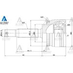 MITSUBIS AKS KAFASI DIŞ CARISMA  96-00 / ABSLİ 25X29X54 MR110031