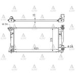 TOYOTA AVENSIS SU RADYATÖRÜ 03/- MANUEL 2.0 VVTI (Brazing) MAHER-MHR-10480