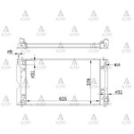 TOYOTA COROLLA SU RADYATÖRÜ 02/- DİZEL D4D MANUEL 26mm (Brazing) MAHER