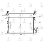 TOYOTA COROLLA SU RADYATÖRÜ 06/-  BENZİNLİ  AURIS OTOMATİK (Brazing) MAHER-MHR-10526