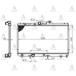 TOYOTA COROLLA SU RADYATÖRÜ 93-00 AE-101111 OTOMATİK (Brazing) MAHER