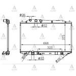 HONDA CIVIC SU RADYATÖRÜ 06-12 OTOMATİK 16mm (Brazing) MAHER-MHR-10513