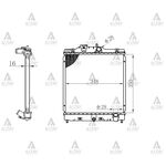 HONDA CIVIC SU RADYATÖRÜ 92-00 MANUEL 16mm (Brazing) MAHER-MHR-10507