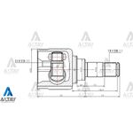 KIA PRIDE AKS KAFASI İÇ 22*20*35 R-L  MAZDA 121 MAHER