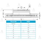 CHEVROLET CAPTIVA ARKA FREN DİSKİ 07/-  ANTARA 07/- 303mm WOD-WOD-53452