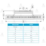 HONDA CIVIC ARKA FREN DİSKİ 06/-  260mm WOD-WOD-15410