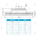 FREN DISKI ON HAVALI-( 282-5 )-( HONDA: CIVIC 0715 CRV 0206 )