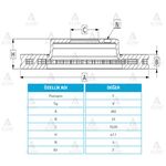 FREN DISKI ON HAVALI-( 282-5 )-( HONDA: CRV 9701 HRV-9906 )