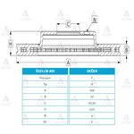 HYUNDAI ACCENT ÖN FREN DİSKİ 11/- BLUE  RIO 12/- 256mm WOD-WOD-16492