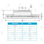 HYUNDAI ACCENT ÖN FREN DİSKİ ERA  RIO 05/-  i20 256mm WOD-WOD-16307