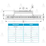 FREN DISKI ON HAVALI-( 275-5 )-( HYUNDAI: SATREX 0308 H100 KAMYONET 0417 )