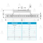 KIA PREGIO ÖN FREN DİSKİ 97-09 258mm WOD