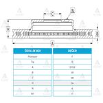 MITSUBISHI CANTER FE-519 ÖN FREN DİSKİ 273,5mm WOD-WOD-25240