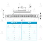 FREN DISKI ON HAVALI-( 258-6 )-( MITSUBISHI: L200 8797 )