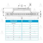 SUZUKI VITARA ÖN FREN DİSKİ 5 KAPI  JİMMY 287 mm WOD-WOD-32467