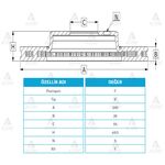 FREN DISKI ON HAVALI-( 295-5 )-( TOYOTA: AVENSIS 0308  2.0 D4D  )