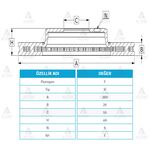 TOYOTA AVENSIS ÖN FREN DİSKİ 97-02 260mm WOD-WOD-34176