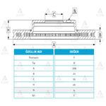 TOYOTA YARIS ÖN FREN DİSKİ 12/- 258mm WOD-WOD-34390