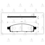 MITSUBISHI L200 ÖN FREN BALATASI 06-17 SECO-SEC-SPMB008