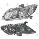 HONDA ÖN FAR CIVIC 12- ELEKTRİKLİ SİYAH SOL DEPO-DPO-117-1110L-LEMN2