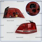 VW STOP LAMBASI PASSAT 11-14 DIŞ SOL LED MAHER 3AE945207B