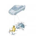 AUDI A3 ÇAMURLUK DAVLUMBAZI ÖN SOL ÖNÜN ÖNÜ 05-13 BSG 8P0821191D