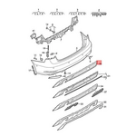 AUDI A3 ARKA TAMPON ALT SPOYLERİ 17- BOEM 8V5807521L