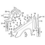 AUDI A3 ÇAMURLUK BRAKETİ SOL 13- IOE-VW 8V5821467B