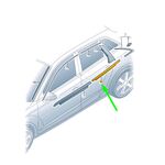 AUDI A3 CAM ÇITASI ARKA SAĞ 13- IOE-VW 8V5853764C2ZZ