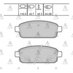 FREN BALATASI ARKA-( CHEVROLET: CRUZE 0914 OPEL: ASTRA-J 0915 )