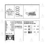 HONDA CIVIC PİSTON SEKMANLI 96-00 1.6 STD GOETZE-GOE-87-71105-STD