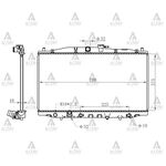 HONDA ACCORD SU RADYATÖRÜ 03-08 2.0cc OTOMATİK (Brazing) MAHER-MHR-10468