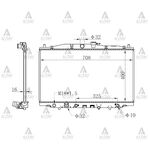 HONDA ACCORD SU RADYATÖRÜ 03-08 2.4cc OTOMATİK (Brazing) MAHER-MHR-10469