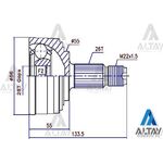 HONDA CIVIC AKS KAFASI 96-00 ABSLİ 26*55*28 MAHER-MHR-01751