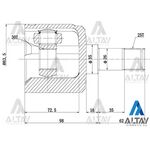 CIVIC AKS KAFASI ic 25*35*30  ACCORD 98-02 ( EURO )