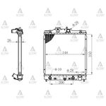 HONDA CIVIC SU RADYATÖRÜ 92-00 OTOMATİK 26mm (Brazing) MAHER-MHR-10508