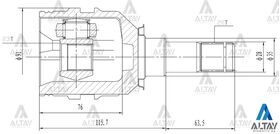 TOYOTA CORONA AKS KAFASI İÇ SOL  CARINA  AVENSIS 20*23*35 MAHER