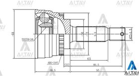 HYUNDAI ELANTRA AKS KAFASI 90-00 SOL  00/- SOLSAĞ 25*50*30  LANCER 04/- ABSLİ MAHER
