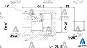 HYUNDAI SONATAELANTRA AKS KAFASI 94/- İÇ 25*35*23 MAHER