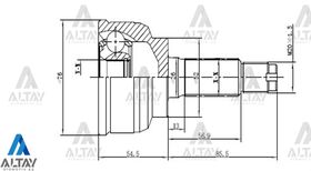 KIA RIO AKS KAFASI 00-05  SHUMA 21*24*52 MAHER