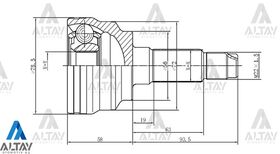 MAZDA 323 AKS KAFASI 01/- 26*56*29  MAZDA 3 MAHER