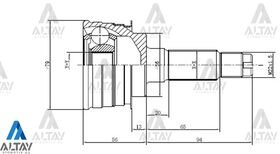 MAZDA 323 AKS KAFASI 98/- 26*56*21 MAHER