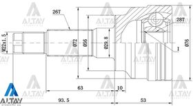 MAZDA 323 AKS KAFASI ZL 98/- 28*56*26 MAHER